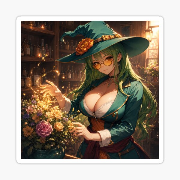 Flower Witch in the Apothecary sticker